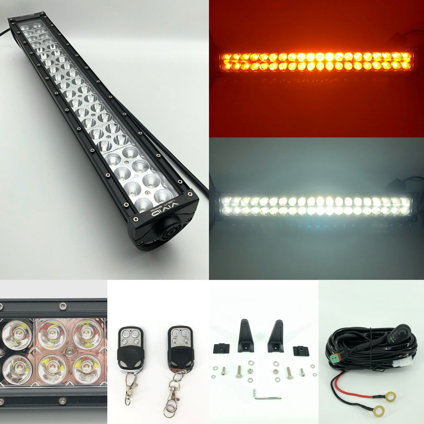 Dual Color Strobe 41.5 Inch Led Light Bar