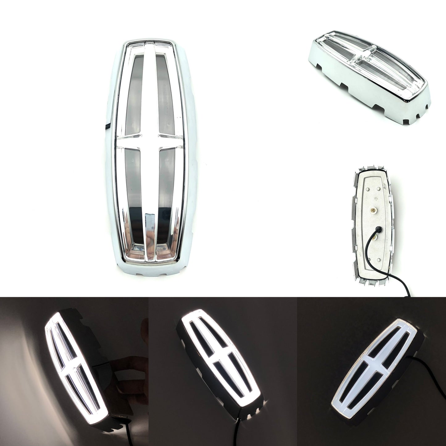 Lincoln Emblem Front Grille LED Dynamic Crystal Illuminated Logo