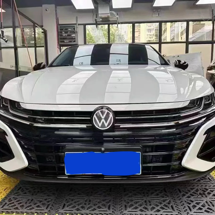 Volkswagen logo front grill LED mirror illuminated emblem ACC radar compatible